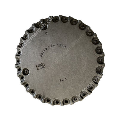 208-27-61180 208-03-61620 PC400-6 PC450-6 Excavator อะไหล่ฝาครอบไดรฟ์สุดท้ายฝาปิดกระปุกเกียร์เดินทาง